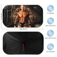 thumbnail image 3 of Randy Orton Car Sunshade Umbrella, Front Windshield Sun Shades, Foldable Shield Cover, Keeps Your Vehicle Cool, 52.4x28.7 Inch, 3 of 9
