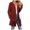 Red*, variant on RUTAYY Women's Knitted Cardigan Casual Long Sleeve V-Neck Solid Color with Pocket Sweater Daily Wear Leisure Stylish Tops