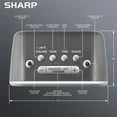 Sharp Big Bang Super Loud Alarm Clock, Digital Self Set, Silver/Black, White LED Display