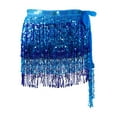 thumbnail image 3 of Sequin Tassel Skirt Women Belly Dance Hip Scarf Wrap for Samba Cha Cha, 3 of 9
