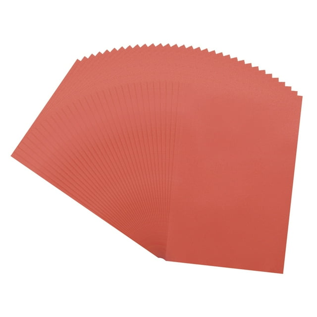 Uxcell Papier Vélin Coloré, 100 Feuilles Rouge Foncé 4 Pouces x 6 Pouces Papier Vélin Imprimable