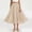 Beige, variant on Flax A Line Skirt Ankle Skirt Women's Solid Color Elastic Waist Flax A Line Ankle Length Pull On Skirt Breathable Summer Casual Beachwear A Line Skirt