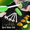 thumbnail image 4 of HSHDLDF Zucchini Squash Vegetable Corer, 2pc Plastic Corers Core Remover Tool with Hollow Drills, Multifunctional Fruit & Vegetable Corers Veggies Remover Remove Kernel Eggplant Cucumber, Kitchen Ga, 4 of 7
