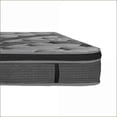 thumbnail image 3 of Mattresses, 14in King Euro Top Memory Foam Mattress with Pocket Coils | Dark Gray | Polyester, 3 of 5