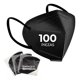 thumbnail image 1 of Pack de 100 Cubrebocas KN95 | Color Negro | Cubre Bocas Protección Alta Eficiencia 5 Capas de Filtración | Face Mask Ajuste Cómodo y Seguro, 1 of 6