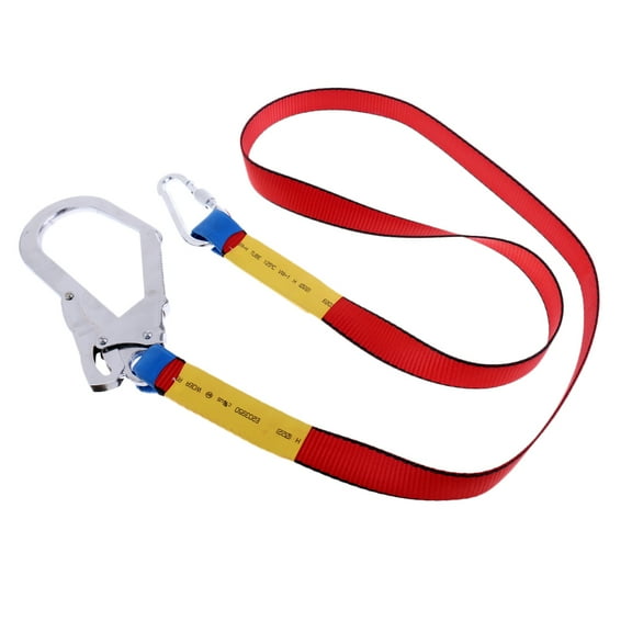 Outdoor Climbing Lanyard Fall Arrest Harness Belt with Carabiner