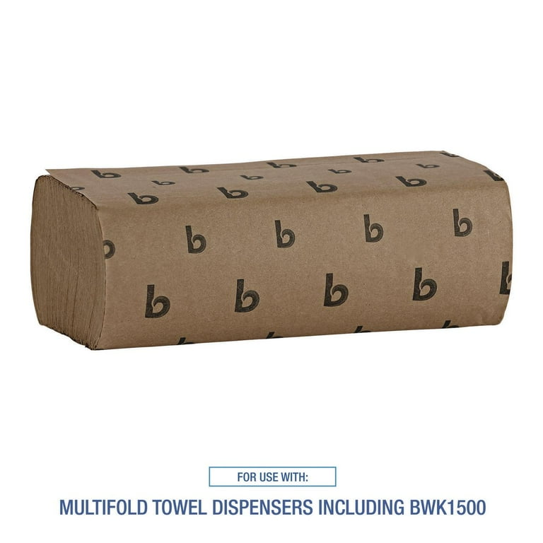 Folded Paper Towels, Multifold, 9 x 9.45, Natural, 250 Towels/Pack, 16 Packs/Carton Folded Paper Towels, Multifold, 9 x 9.45, Natural, 250 Towels/Pack, 16 Packs/Carton