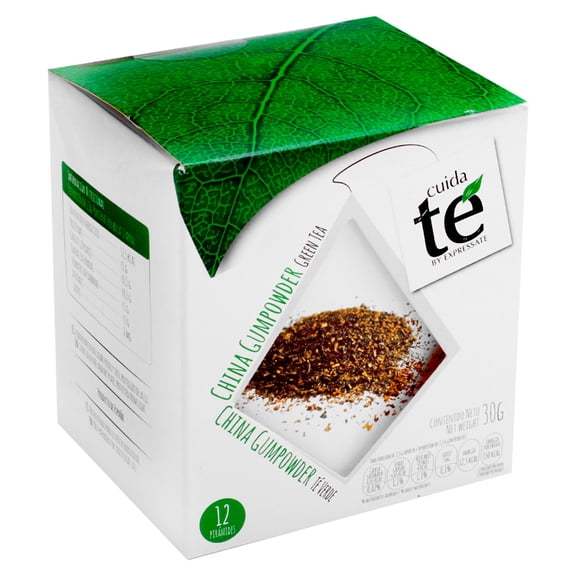 Té Verde China Gunpower 12 piramides Cuida te 12 piramides