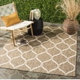 thumbnail image 2 of SAFAVIEH Courtyard Linnet Geometric Indoor/Outdoor Area Rug, Brown/Beige, 5'3" x 7'7", 2 of 10