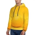 thumbnail image 2 of Bingfone Yellow Lemon Men'S Drawstring Hoodie Long Sleeve Pocket Sweatshirts-Small, 2 of 9