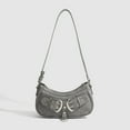 thumbnail image 2 of Women's Pleated Hobo Shoulder Bag PU Leather Y2k Purse Clutch Handbag, 2 of 10