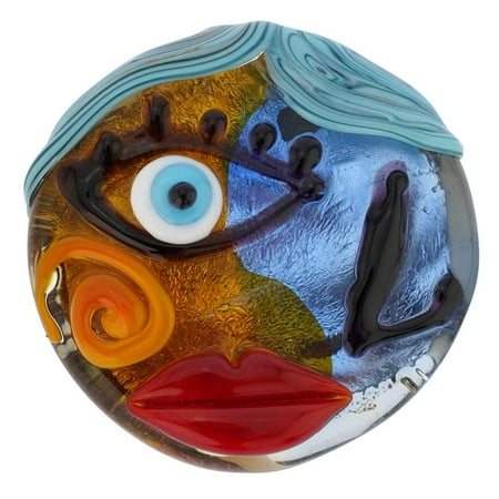 - GlassOfVenice Murano Glass Picasso Face Pendant