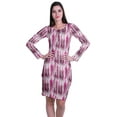 thumbnail image 1 of Moomaya Womens Full Sleeve Printed Midi Length Printed Bodycon Dress, 1 of 7