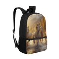 thumbnail image 2 of Uourmeti Horse Herd Print Daypack for Students, 17 Inch Large Storage Fashion School Backpack for Travel Camping, 2 of 6