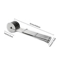 thumbnail image 3 of Hearth & Gear Wheel Stainless Steel Pizza Cutter Dough Bread Cutting Tool Kitchen Baking Adjustable Divider And Round Roller Lattice Cutter Pasta Maker 1pc Hand Meat Shder Grating compatible with, 3 of 5