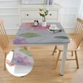 thumbnail image 2 of BANET Tablecloth ,Pink Daisy Floral Table Cloth, Stain Resistant Polyester Table Cover for Dinning white, 2 of 7