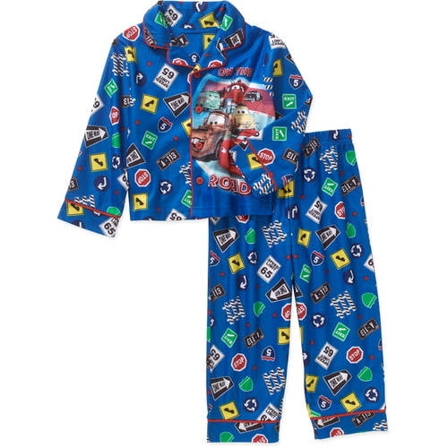 Disney Pixar Cars Toddler Boy Button Down Pajama Set
