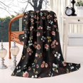 thumbnail image 2 of Pioneer Flower Floral Print Pattern Blanket,Comfortable Soft Flannel Throw Blanket,All Season,Warm Lightweight Blankets for Sofa Bed Couch Living Room Chair,40"x50", 2 of 4