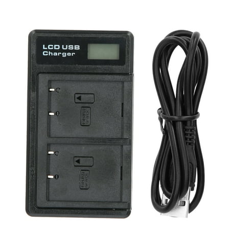 LCD Display Screen Lithium Battery Double Charge Charger USB Charging Base for NPW126