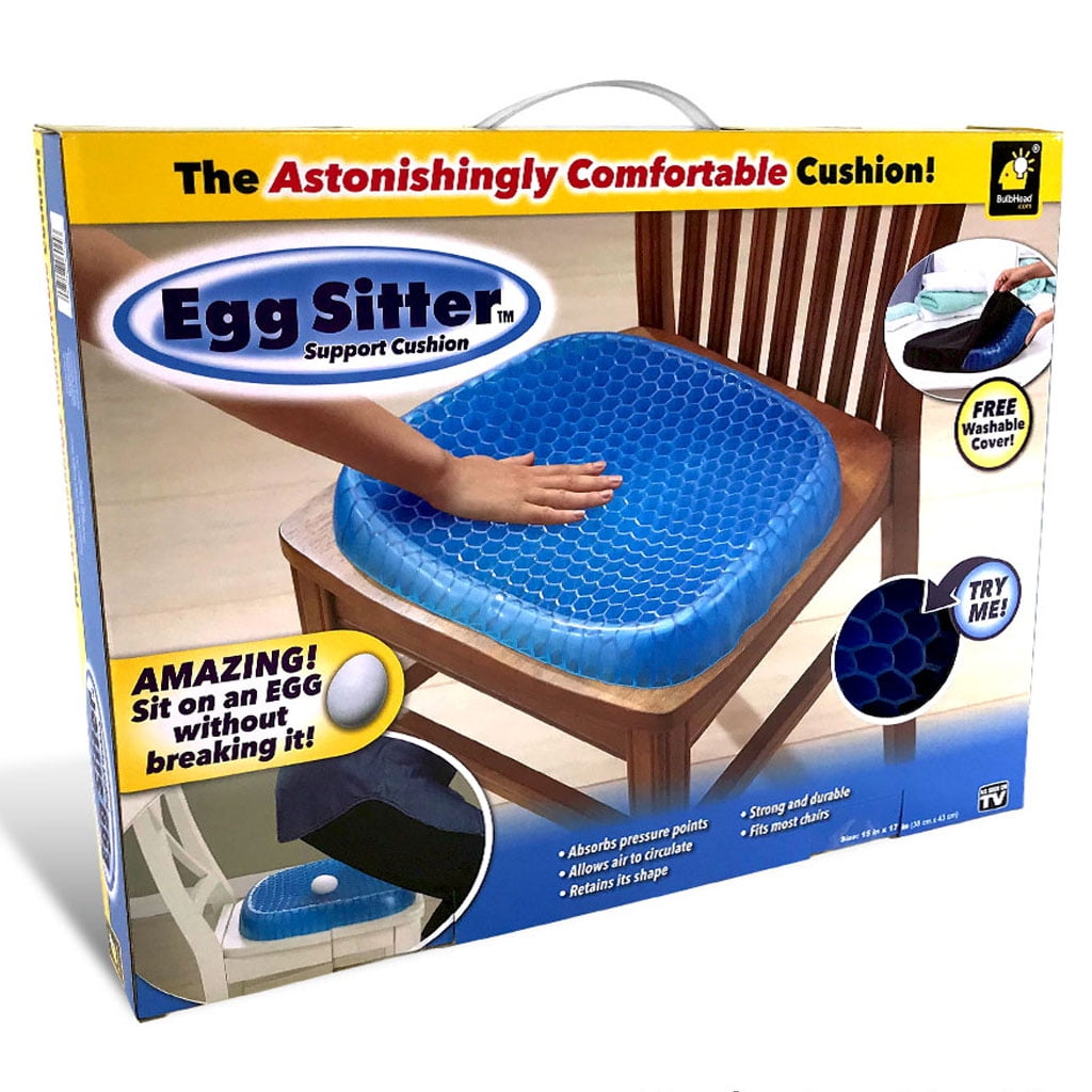 Egg Sitting Gel Flex Cushion Seat Sitter Flex Pillow Back Support Sit On An Egg 