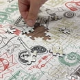 thumbnail image 4 of Ambesonne Video Games Jigsaw Puzzle Durable Cardboard, Monochrome Gaming 90s, 1000 pcs, Pale Teal, 4 of 5