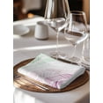 thumbnail image 6 of Ombre Green Pink Cloth Napkins Set of 8 Reusable Dinner Napkins, Summer Coastal Ocean Sea Beach Wave Cocktail Napkin Washable Table Napkins for Wedding/Holiday Party/Baby Shower 20"x20", 6 of 7