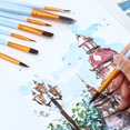 thumbnail image 4 of Milue Portable Artist Paint Brush Set Soft Anti-Shedding Watercolor Paint Brush 8 Pcs, 4 of 15