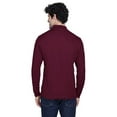 thumbnail image 2 of CORE365 88192 Men's Pinnacle Performance Long Sleeve Piqué Polo-Burgundy-5XL, 2 of 3