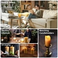thumbnail image 4 of Candles MOSROAD, pilar de cera de abeja natural de 2 x 10 cm, 4 paquetes, 4 of 8