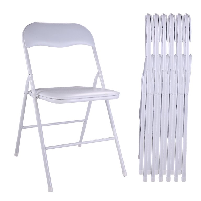 Dropship White/Black Plastic Folding Chair For Wedding Commercial Events  Stackable Folding Chairs With Padded Cushion Seat to Sell Online at a Lower  Price