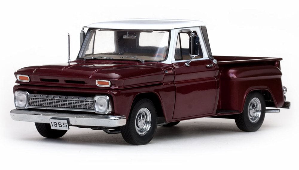 1965 Chevy C10 Stepside Pickup Truck, Maroon Sun Star 1391 1/18