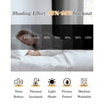 thumbnail image 5 of Ombre Black White Blackout Curtains 96 Inches Length, Simple Abstract Striped Farmhouse Window Treatment Thermal Insulated Drapes for Bedroom Living Room 2 Panels 104x96 Inches, 5 of 8