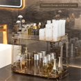 thumbnail image 5 of Desktop Storage Rack, Household Bedroom, Cosmetics Storage, Bathroom, Kitchen, Transparent Double Layer Storage Rack,B, 5 of 5
