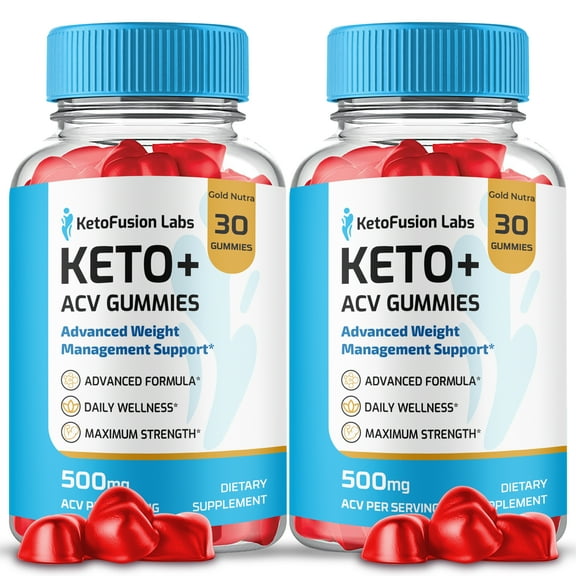 (2 Pack) Keto Fusion Labs Keto ACV Gummies