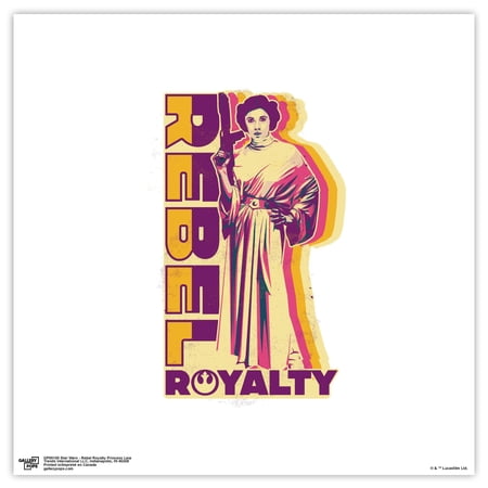 Gallery Pops Star Wars: Saga – Rebel Royalty Princess Leia Wall Art Unframed Version 12 x 12