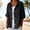A1 Black, variant on Linen Button Down Shirts for Women Roll Cuff Sleeve V Neck Collarless Button Down Muslin Button Down Shirt Women Linen Shirts for Women Womens Tops Purple 2XL