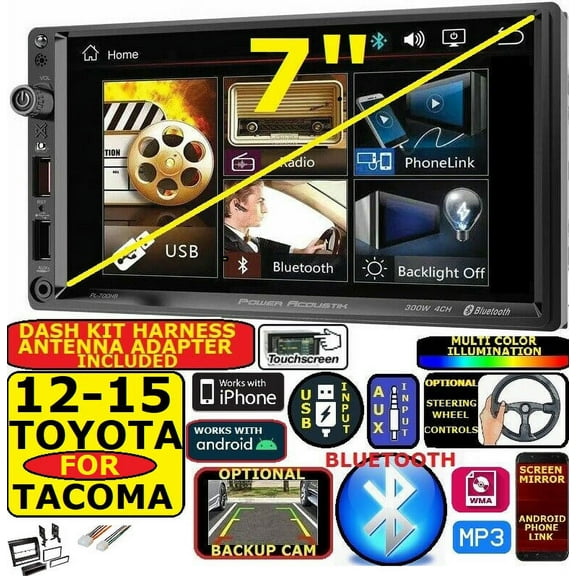 2012-15 TOYOTA TACOMA BLUETOOTH MP3/USB/AUX CAR RADIO STEREO PKG WITH EQ