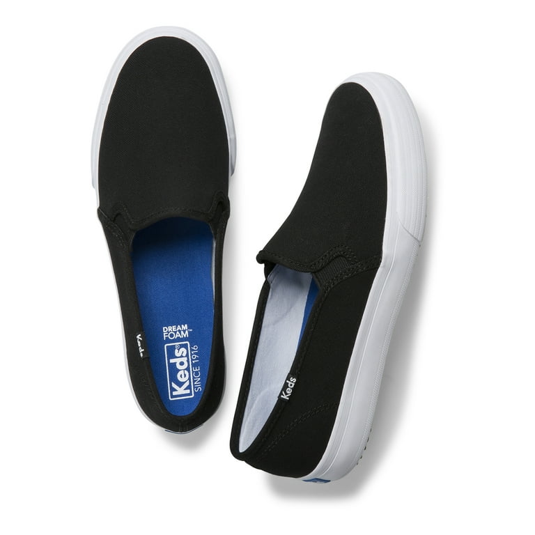Keds black hot sale canvas slip ons