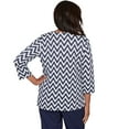 thumbnail image 2 of Alfred Dunner Womens Petite Textured Panel Spliced Knit Top, 2 of 4