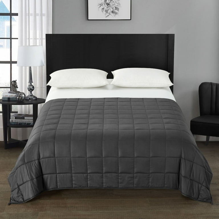 Well Being 20lb Soft Weighted Blanket Queen Gray Walmart