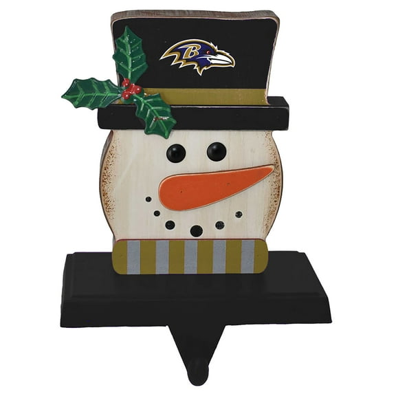 The Memory Company Baltimore Ravens Snowman Stocking Holders
