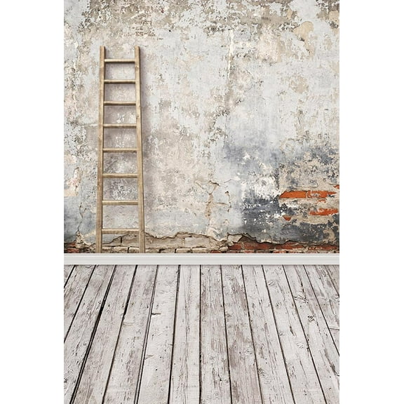 Vinyl Photography Background Brick Wall Wooden Ladder Wedding Backdrop Children Photo Background for Photo Studio Backdrops