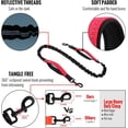 thumbnail image 2 of FrostHike Laisse pour Chien Mains Libres Multitus, Laisse Élastique Rétractable à Double Poignée Douce Rembourrée avec Points Réfléchissants, Laisse Réglable pour Promenade, Course, Jogging, pour Chiens Moyens et Grands, 2 of 5
