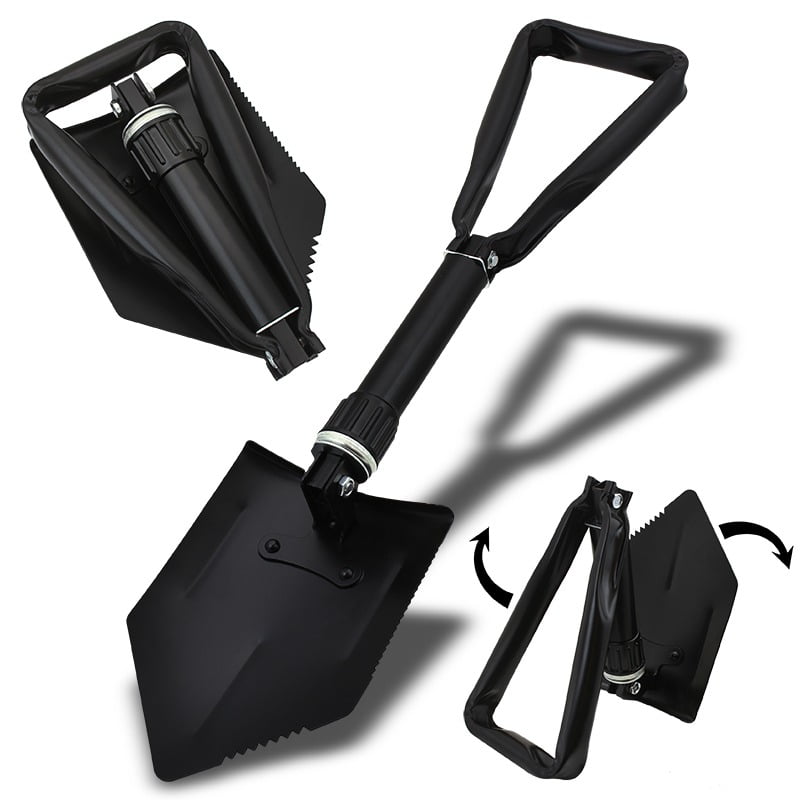 Stkusa 24" Folding Shovel Camping Hiking Shovel Belt Pouch Walmart