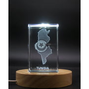 Tunisia 3D Engraved Crystal 3D Engraved Crystal Keepsake/Gift/Decor/Collectible/Souvenir