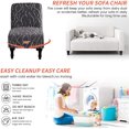 thumbnail image 4 of Armless Chair Slipcover Removable Armless Chair Cover Printed Armless Accent Chair Covers Washable Slipper Chair Slipcovers Furniture Protector Covers for Extra Large Armless Accent Chair, 4 of 7