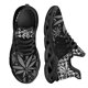 thumbnail image 1 of Zapatillas de deporte con plataforma y cordones transpirables para mujer, con estampado 3D de hojas de marihuana, informales, de malla, 1 of 6