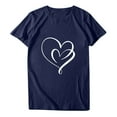 thumbnail image 4 of JIUKE Valentines Day Shirts for Women Casual Long Sleeve Graphic T-Shirts Crew Neck Summer Plain Tops, 4 of 7