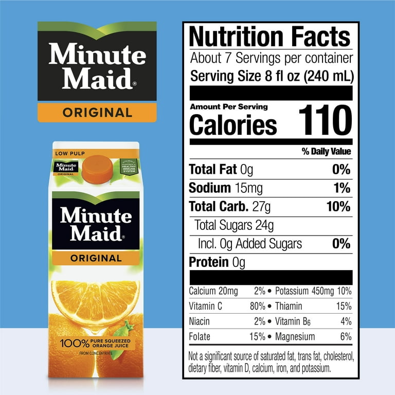 Fresh squeezed orange juice nutrition deals