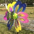 thumbnail image 3 of 3D Mariposa Molino Viento Whirligig Patio Jardín Decoración Niños Juguete , Multicolor, 45cm, 3 of 8